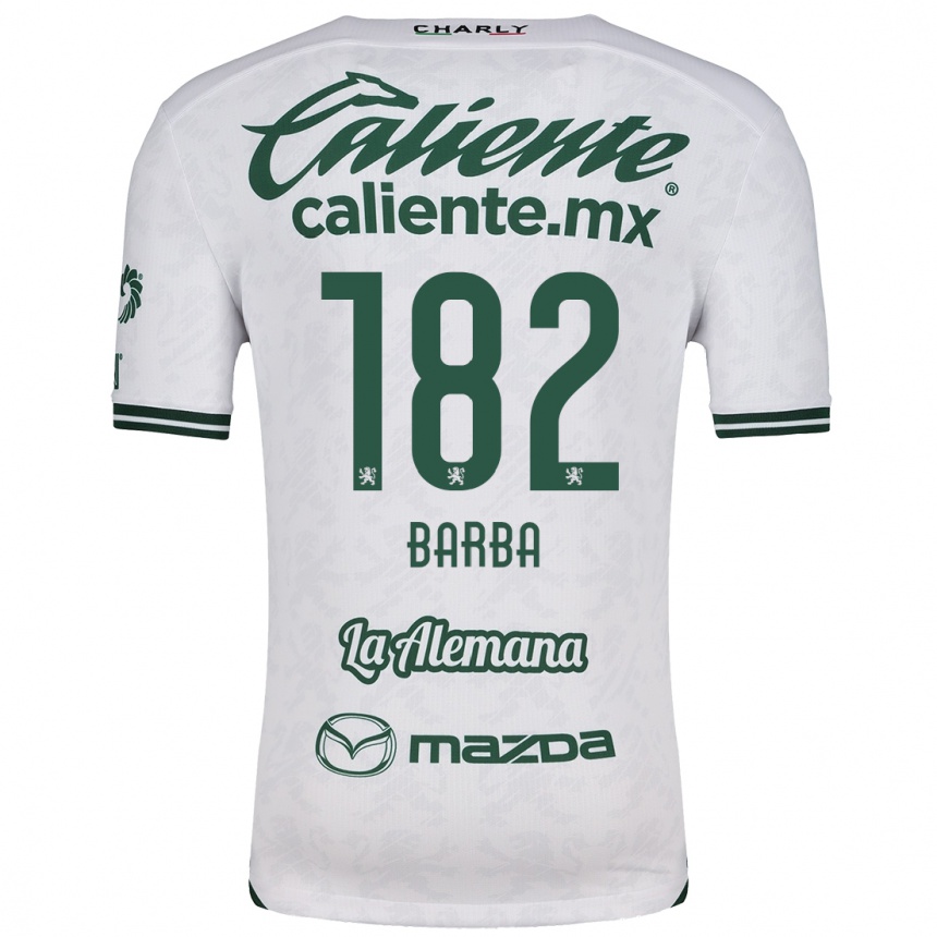 Men Football Austin Barba #182 White Green Away Jersey 2024/25 T-Shirt Australia