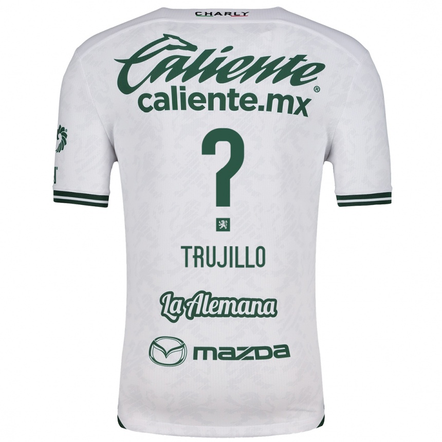 Men Football Diego Trujillo #0 White Green Away Jersey 2024/25 T-Shirt Australia