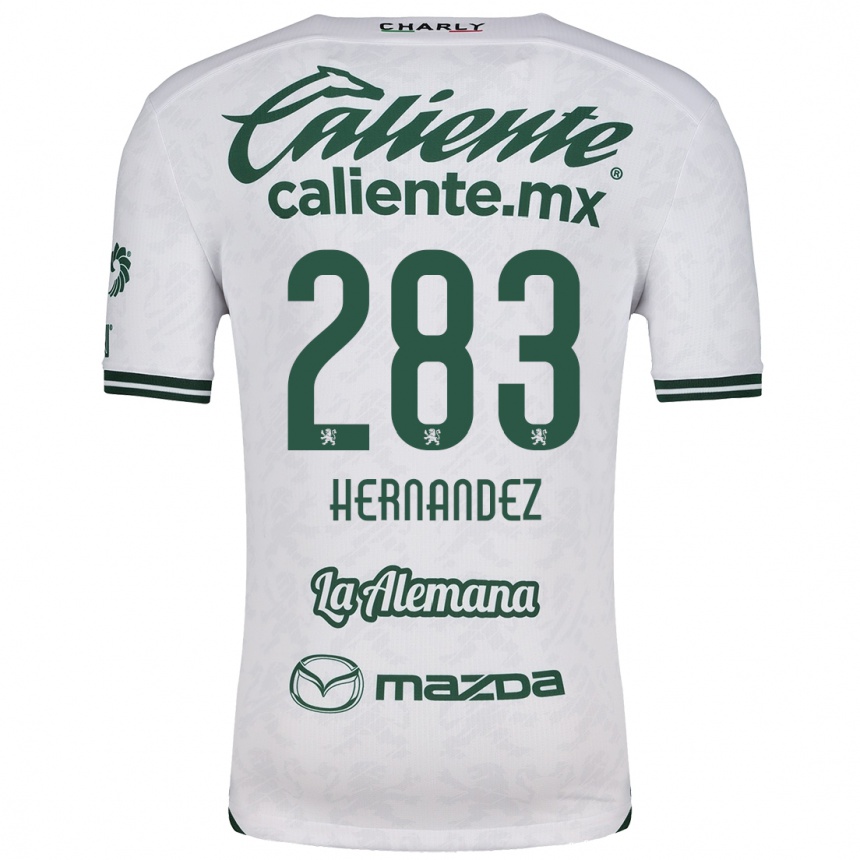 Men Football Karin Hernández #283 White Green Away Jersey 2024/25 T-Shirt Australia