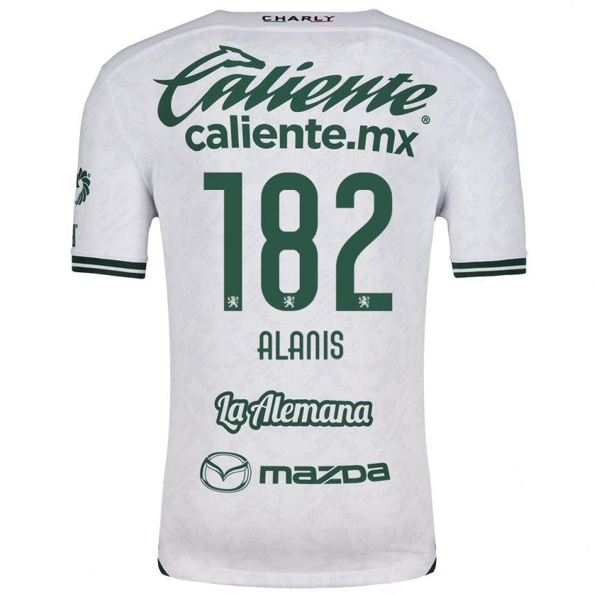 Men Football Alejandro Alanís #182 White Green Away Jersey 2024/25 T-Shirt Australia