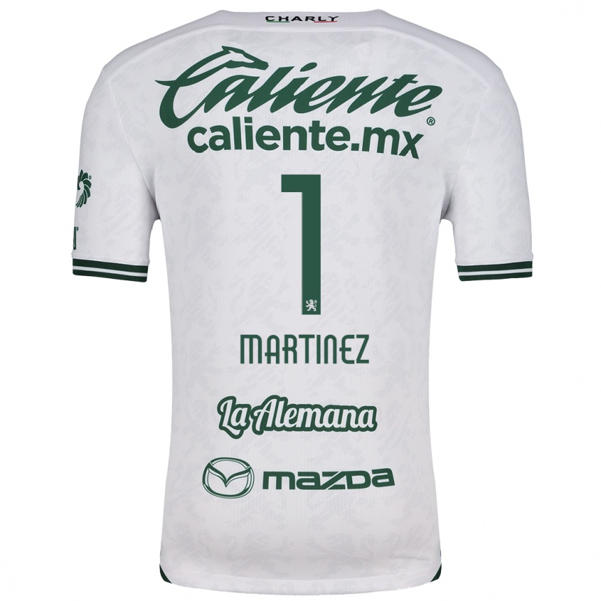 Men Football Angeles Martínez #1 White Green Away Jersey 2024/25 T-Shirt Australia