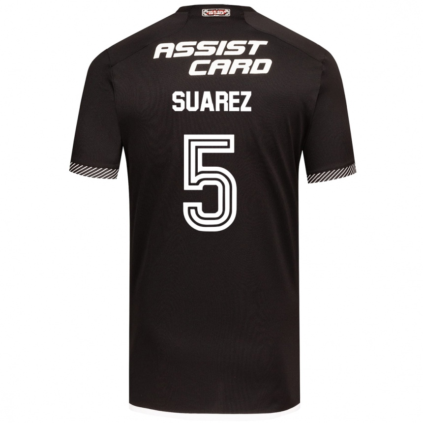 Men Football Nicolás Suarez #5 Black White Away Jersey 2024/25 T-Shirt Australia