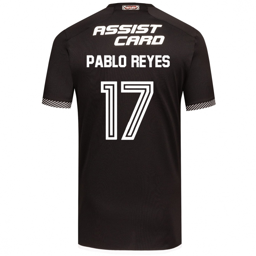 Men Football Juan Pablo Reyes #17 Black White Away Jersey 2024/25 T-Shirt Australia