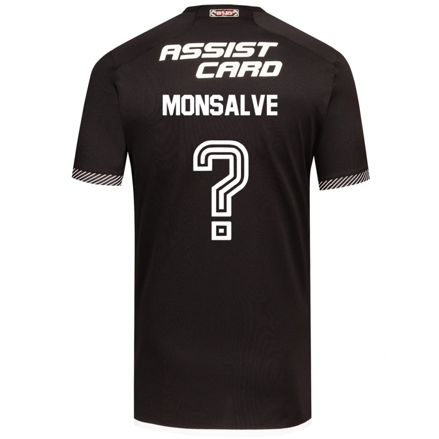 Men Football Gaspar Monsalve #0 Black White Away Jersey 2024/25 T-Shirt Australia