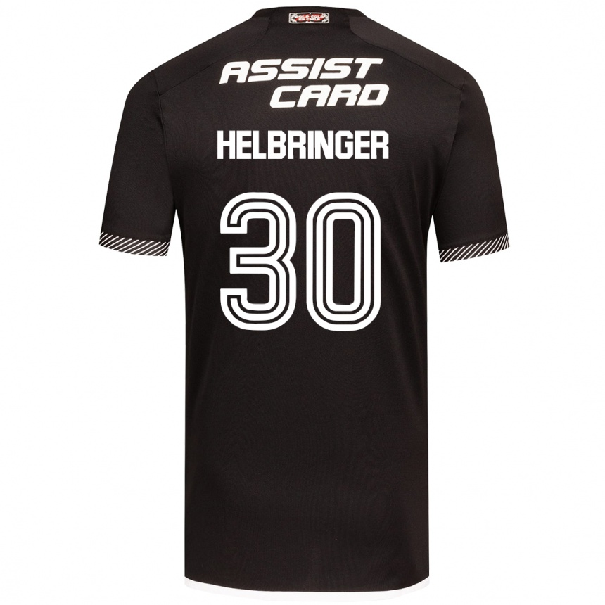 Men Football Aixa Helbringer #30 Black White Away Jersey 2024/25 T-Shirt Australia