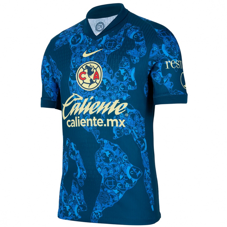 Men Football Aurelie Kaci #5 Blue Yellow Away Jersey 2024/25 T-Shirt Australia