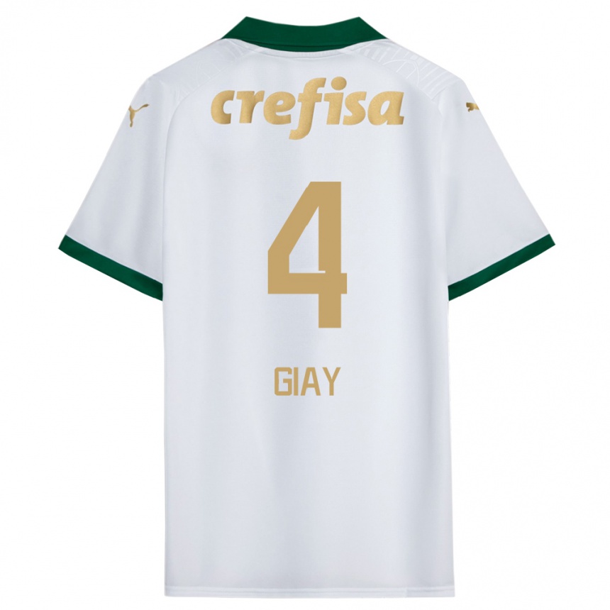 Men Football Agustín Giay #4 White Green Away Jersey 2024/25 T-Shirt Australia