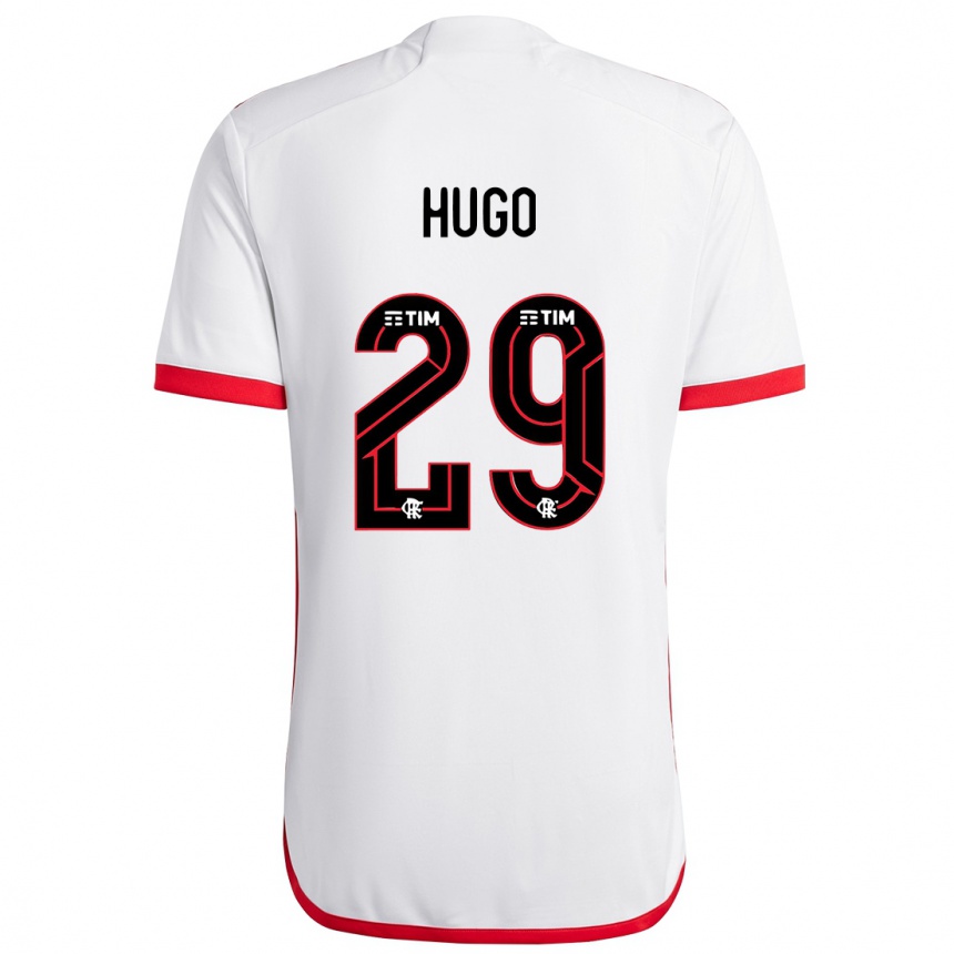 Men Football Victor Hugo #29 White Red Away Jersey 2024/25 T-Shirt Australia