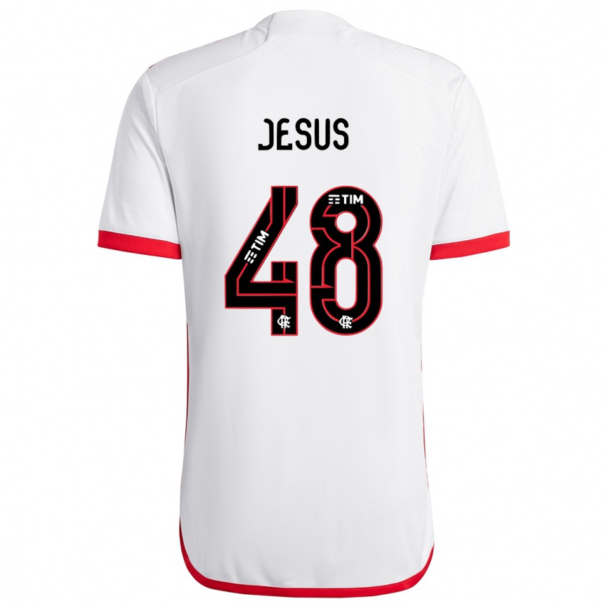 Men Football Igor Jesus #48 White Red Away Jersey 2024/25 T-Shirt Australia