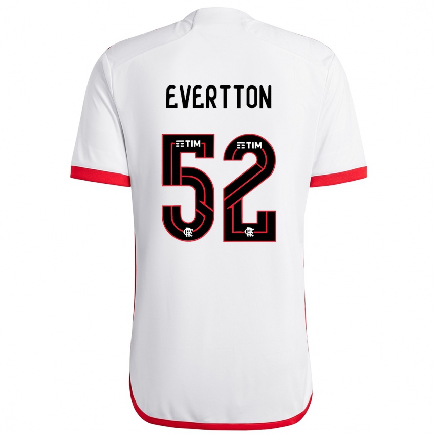 Men Football Evertton #52 White Red Away Jersey 2024/25 T-Shirt Australia