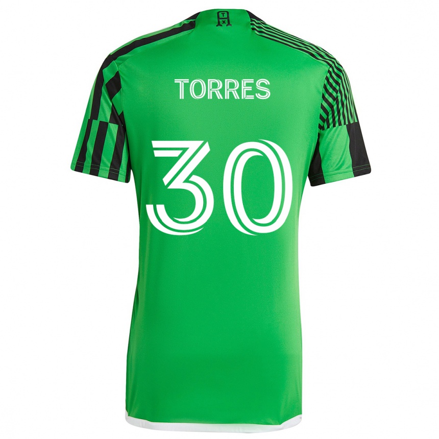 Women Football Ervin Torres #30 Green Black Home Jersey 2024/25 T-Shirt Australia