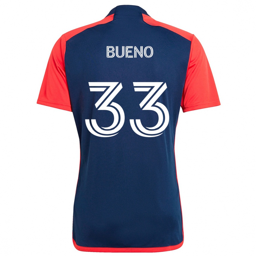 Women Football Brandonn Bueno #33 Blue Red Home Jersey 2024/25 T-Shirt Australia