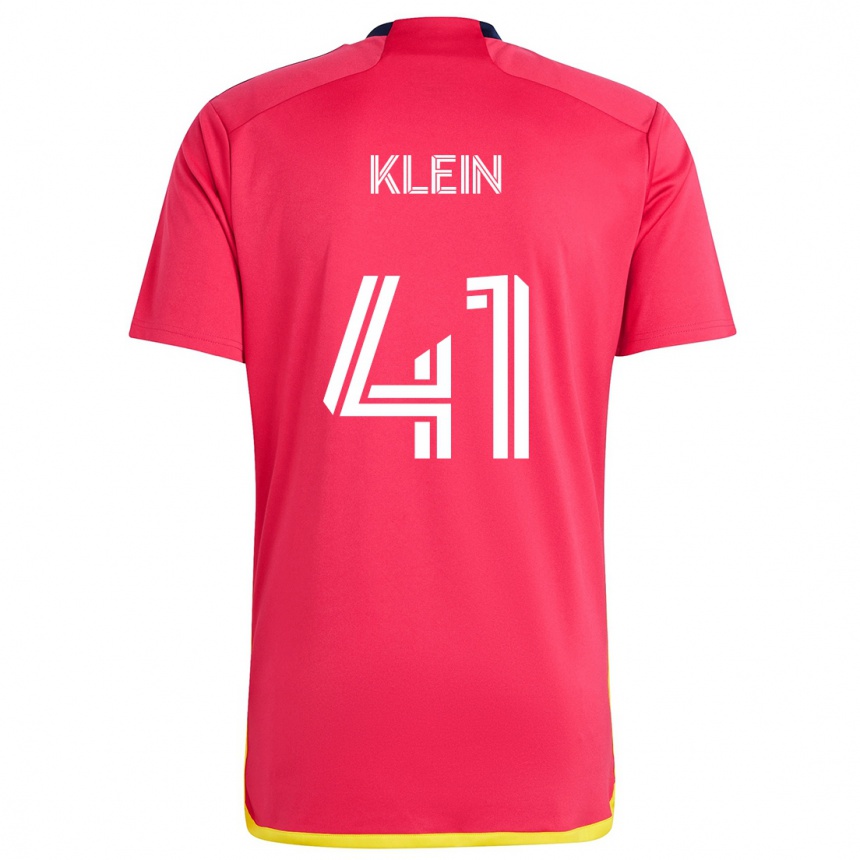 Women Football Johnny Klein #41 Red Blue Home Jersey 2024/25 T-Shirt Australia