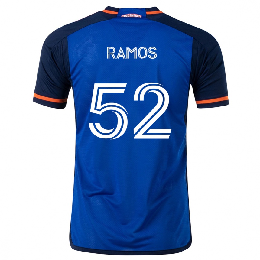 Women Football Yair Ramos #52 Blue White Home Jersey 2024/25 T-Shirt Australia