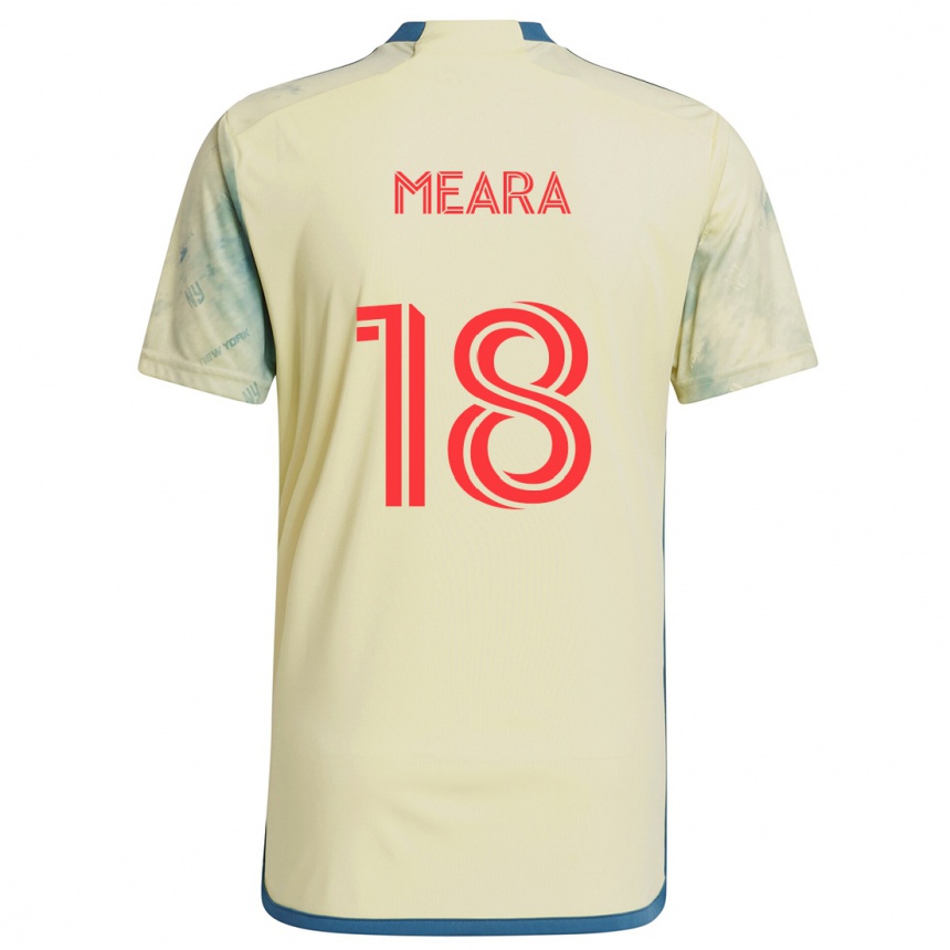 Women Football Ryan Meara #18 Yellow Red Blue Home Jersey 2024/25 T-Shirt Australia