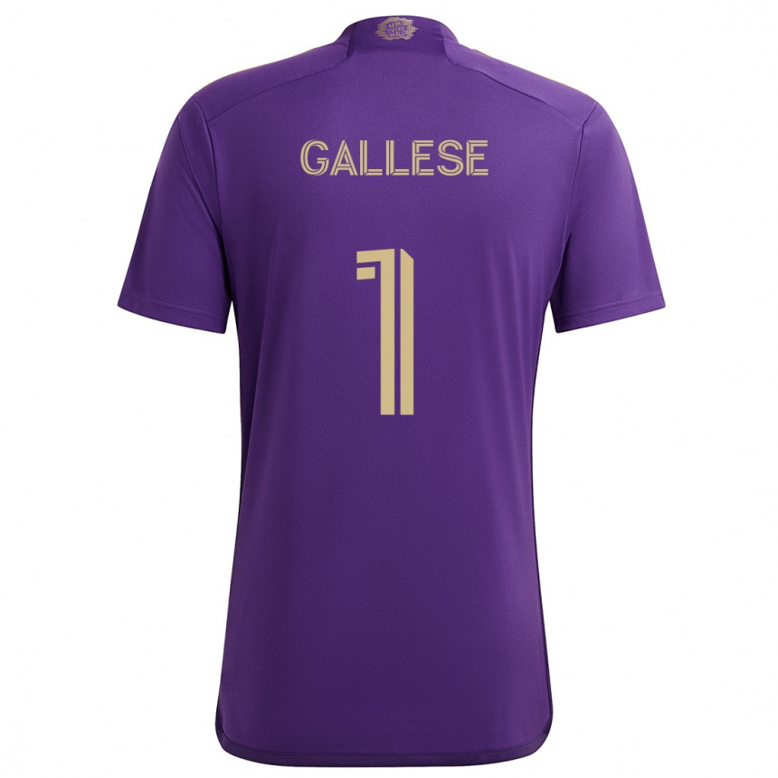 Women Football Pedro Gallese #1 Purple Yellow Home Jersey 2024/25 T-Shirt Australia