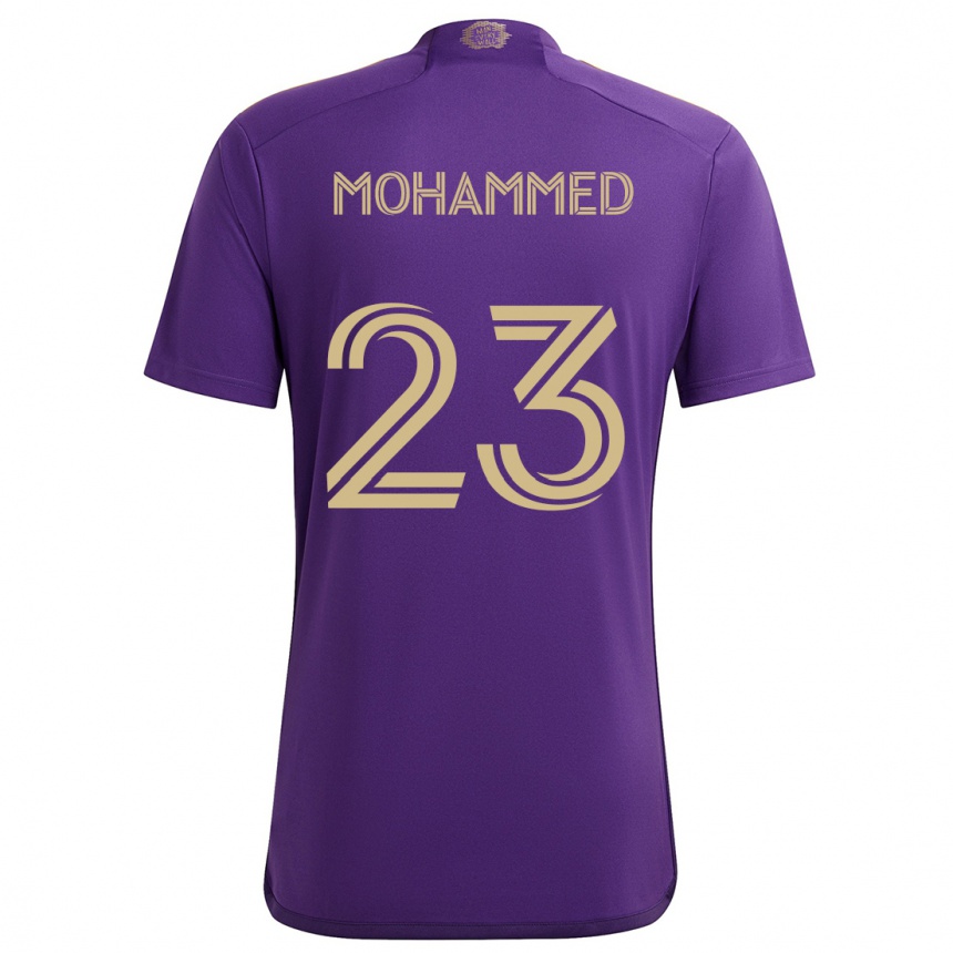 Women Football Shak Mohammed #23 Purple Yellow Home Jersey 2024/25 T-Shirt Australia