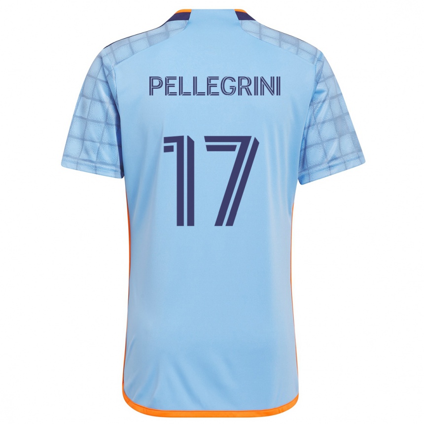 Women Football Matías Pellegrini #17 Blue Orange Home Jersey 2024/25 T-Shirt Australia