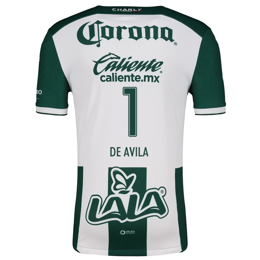 Women Football Hannia De Ávila #1 Green White Home Jersey 2024/25 T-Shirt Australia