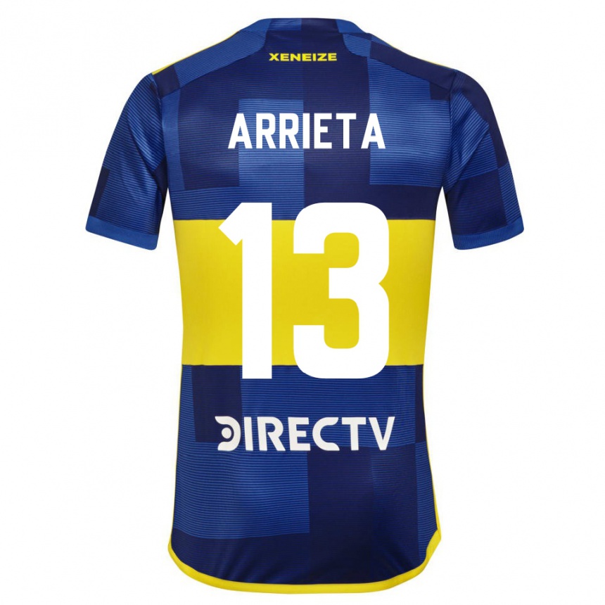 Women Football Thomas Arrieta #13 Blue Yellow Home Jersey 2024/25 T-Shirt Australia