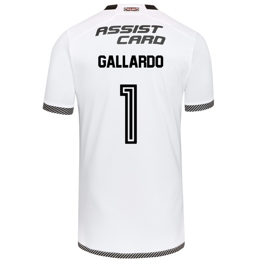 Women Football Alexia Gallardo #1 White Black Home Jersey 2024/25 T-Shirt Australia