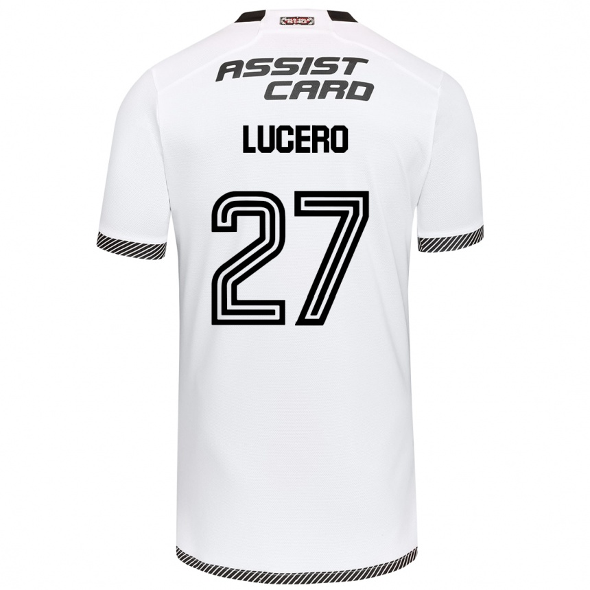 Women Football Valentina Lucero #27 White Black Home Jersey 2024/25 T-Shirt Australia