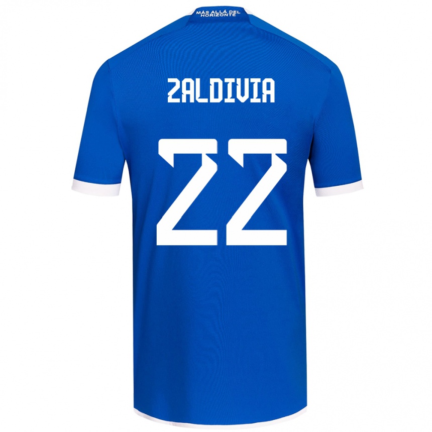 Women Football Matías Zaldivia #22 Blue White Home Jersey 2024/25 T-Shirt Australia