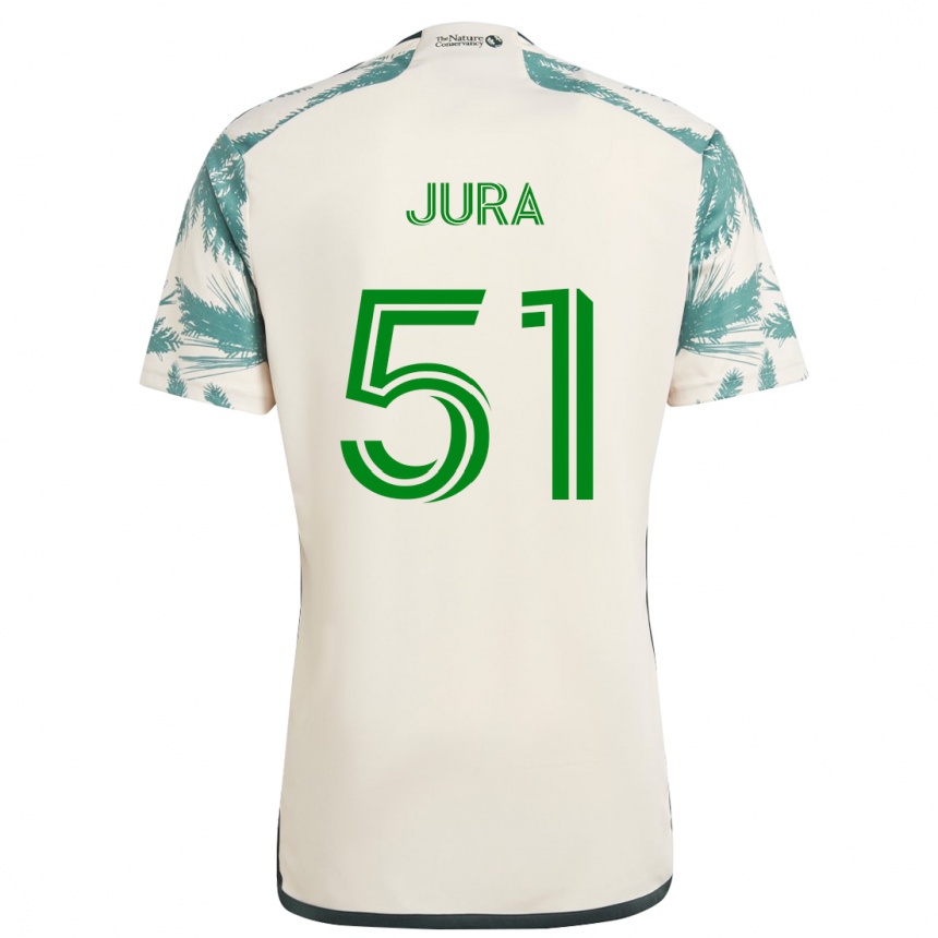 Women Football Sawyer Jura #51 Beige Brown Away Jersey 2024/25 T-Shirt Australia