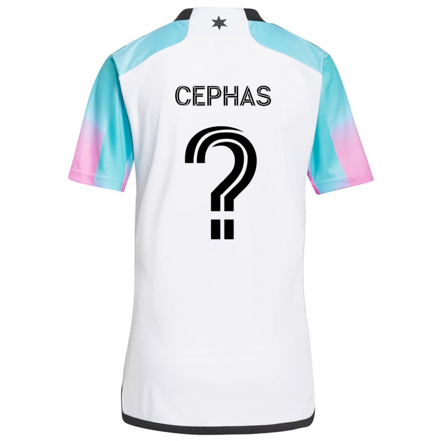 Women Football Jumel Cephas #0 White Blue Black Away Jersey 2024/25 T-Shirt Australia