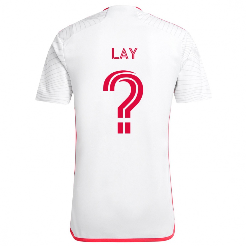 Women Football Mikey Lay #0 White Red Away Jersey 2024/25 T-Shirt Australia