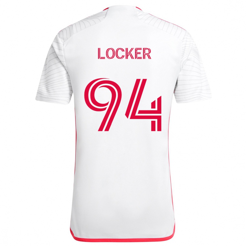 Women Football Carson Locker #94 White Red Away Jersey 2024/25 T-Shirt Australia