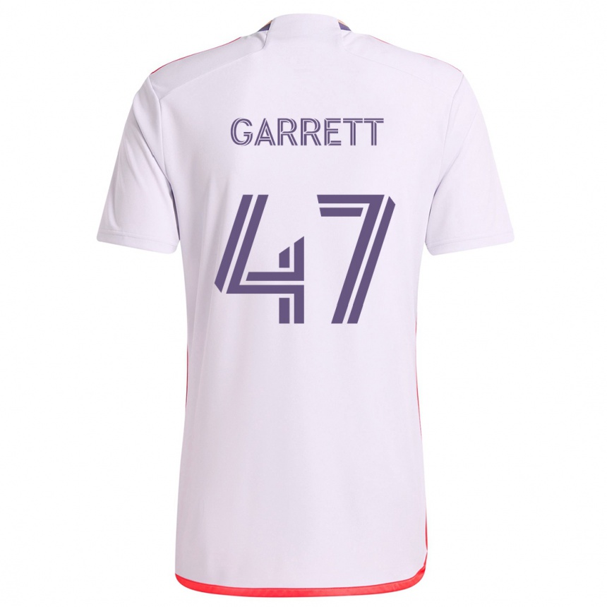 Women Football Ian Garrett #47 White Red Purple Away Jersey 2024/25 T-Shirt Australia