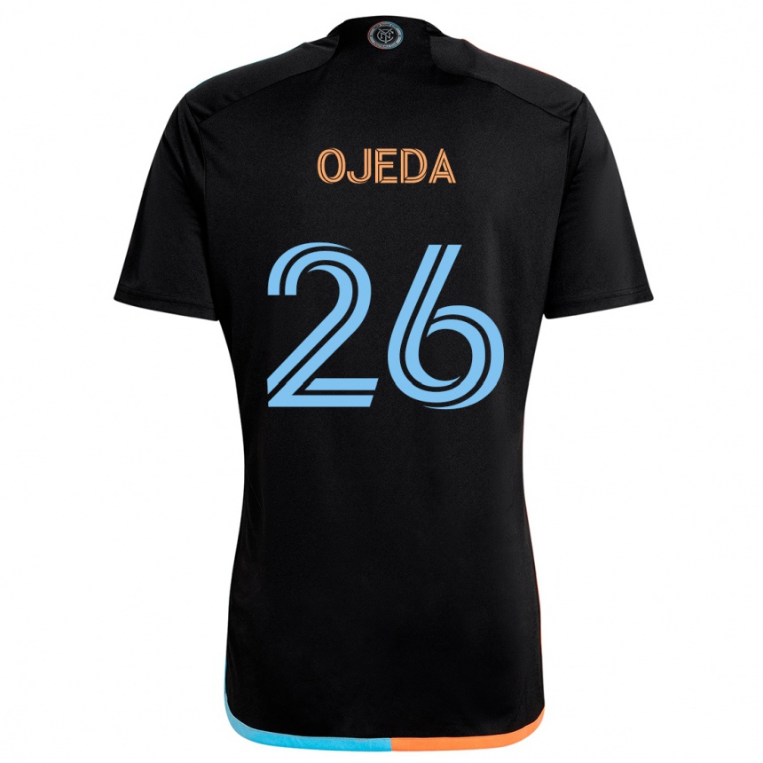 Women Football Agustín Ojeda #26 Black Orange Blue Away Jersey 2024/25 T-Shirt Australia