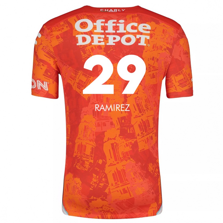 Women Football Elliana Ramirez #29 Orange White Away Jersey 2024/25 T-Shirt Australia