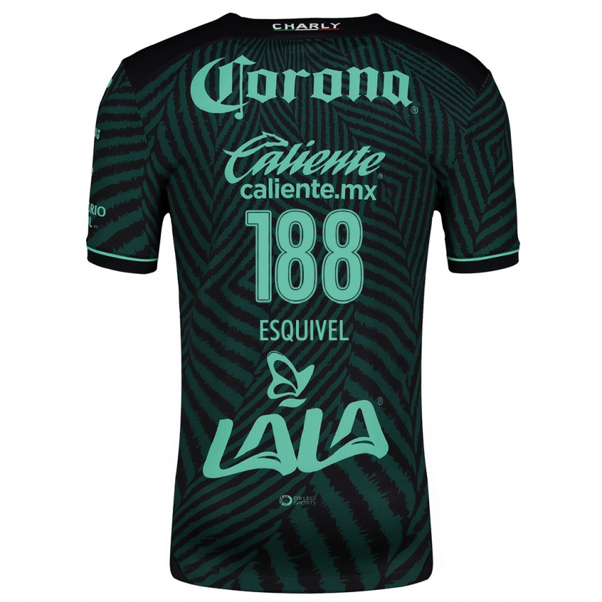 Women Football Bruno Esquivel #188 Black Green Away Jersey 2024/25 T-Shirt Australia