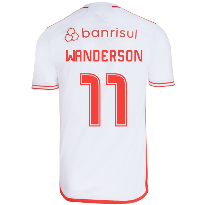 Women Football Wanderson #11 White Red Away Jersey 2024/25 T-Shirt Australia