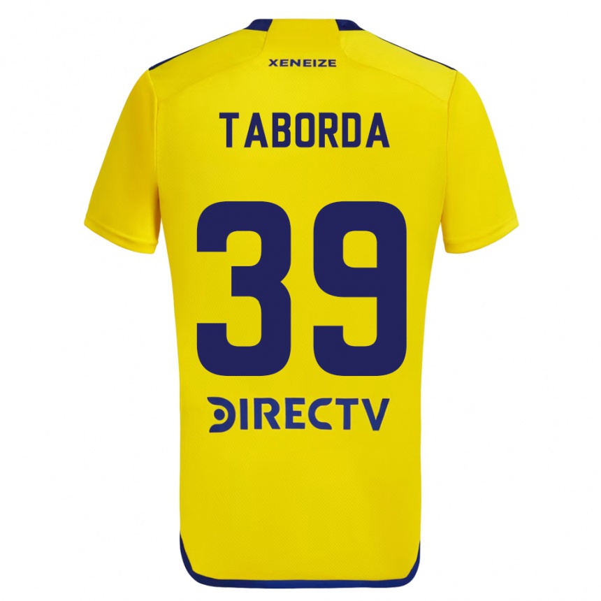 Women Football Vicente Taborda #39 Yellow Blue Away Jersey 2024/25 T-Shirt Australia