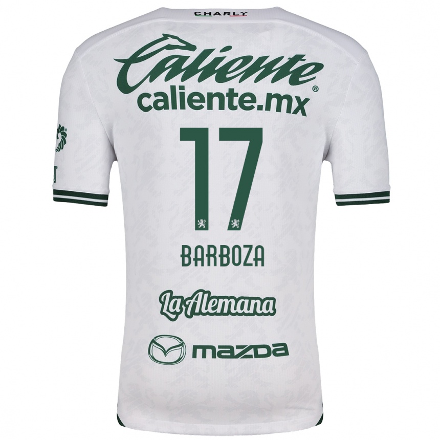 Women Football Marypaz Barboza #17 White Green Away Jersey 2024/25 T-Shirt Australia