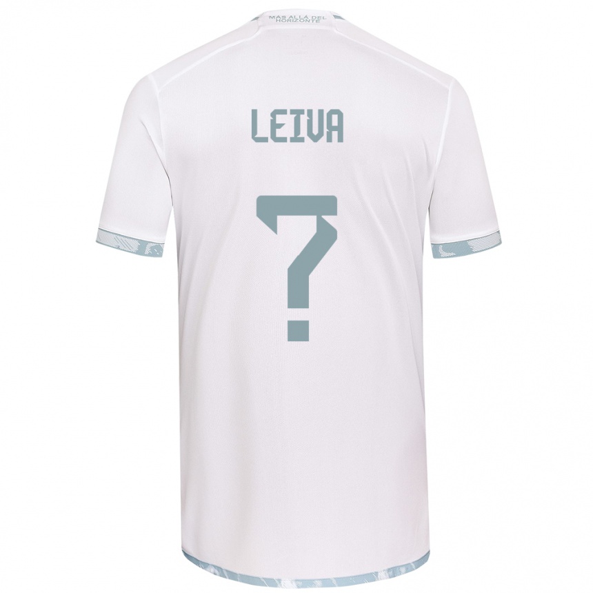 Women Football Sergio Leiva #0 White Grey Away Jersey 2024/25 T-Shirt Australia