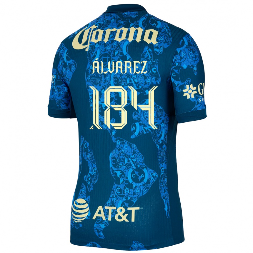 Women Football Antonio Álvarez #184 Blue Yellow Away Jersey 2024/25 T-Shirt Australia