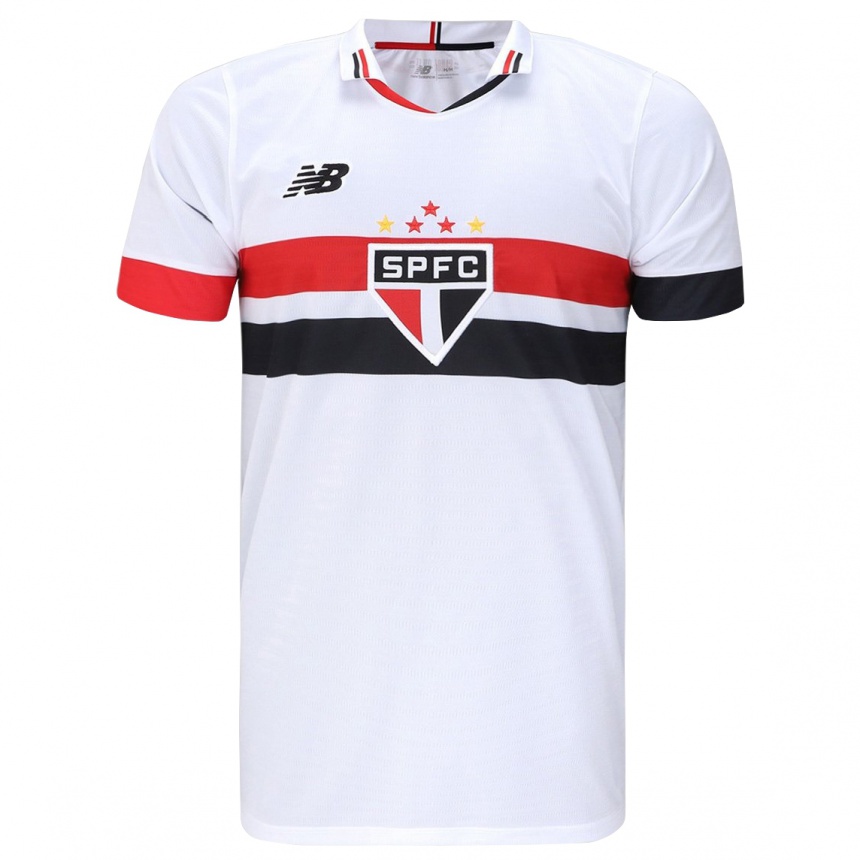 Kids Football Rafa Mineira #37 White Red Black Home Jersey 2024/25 T-Shirt Australia