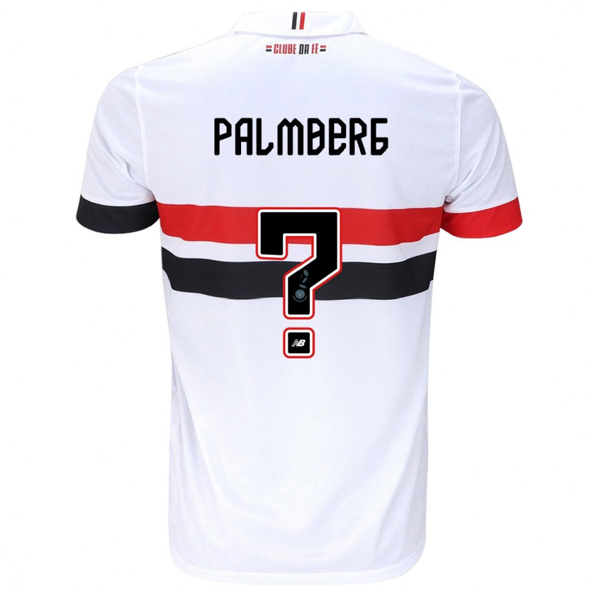 Kids Football Palmberg #0 White Red Black Home Jersey 2024/25 T-Shirt Australia