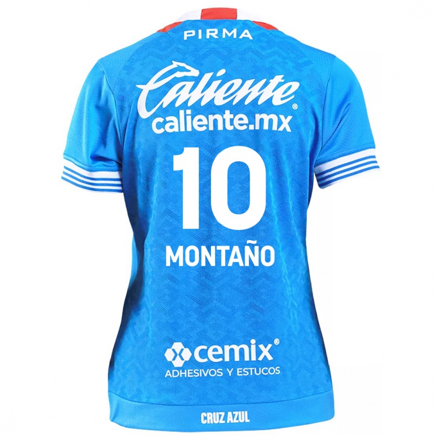 Kids Football Andrés Montaño #10 Sky Blue Home Jersey 2024/25 T-Shirt Australia