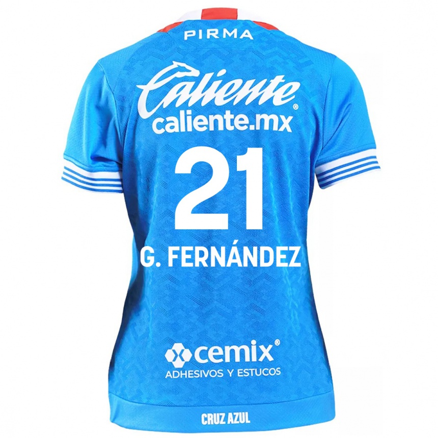 Kids Football Gabriel Fernández #21 Sky Blue Home Jersey 2024/25 T-Shirt Australia