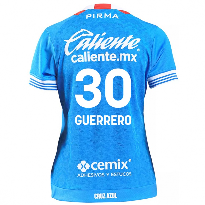 Kids Football Rafael Guerrero #30 Sky Blue Home Jersey 2024/25 T-Shirt Australia