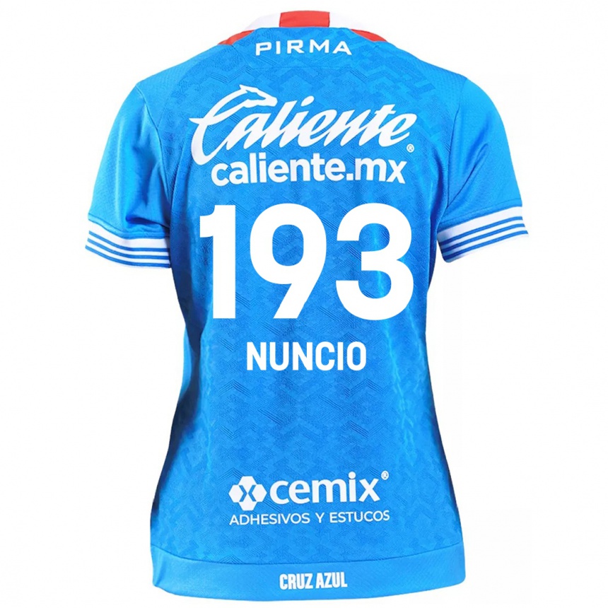 Kids Football Jorge Nuncio #193 Sky Blue Home Jersey 2024/25 T-Shirt Australia