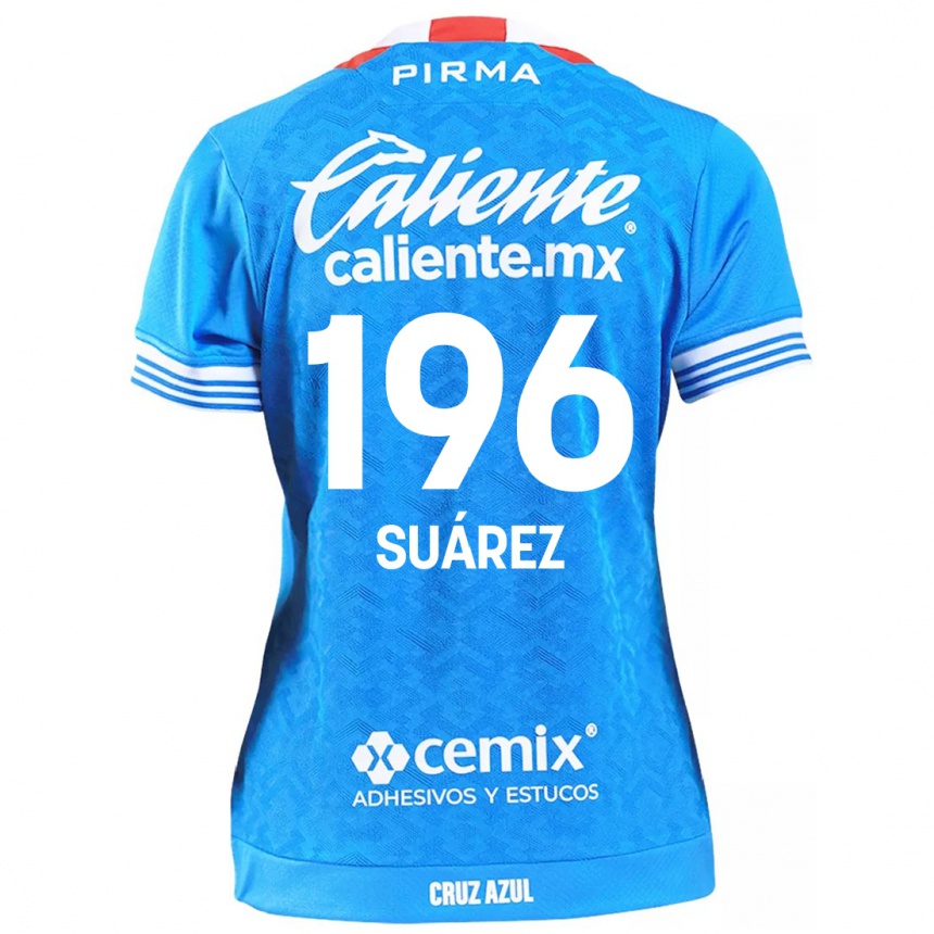 Kids Football Javier Suárez #196 Sky Blue Home Jersey 2024/25 T-Shirt Australia