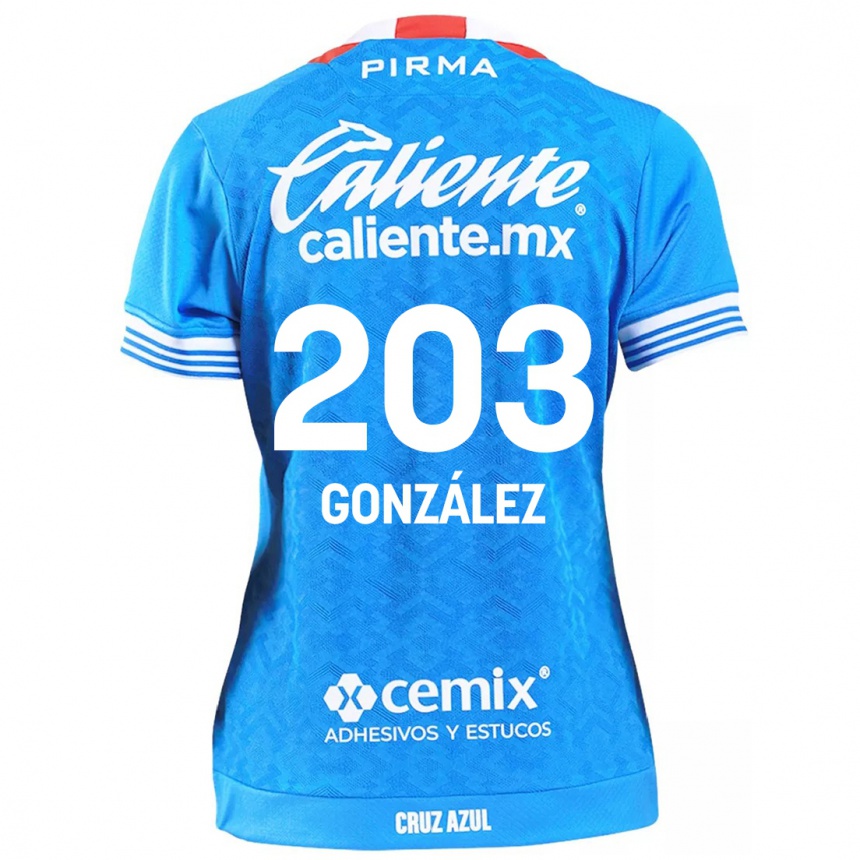 Kids Football Rogelio González #203 Sky Blue Home Jersey 2024/25 T-Shirt Australia