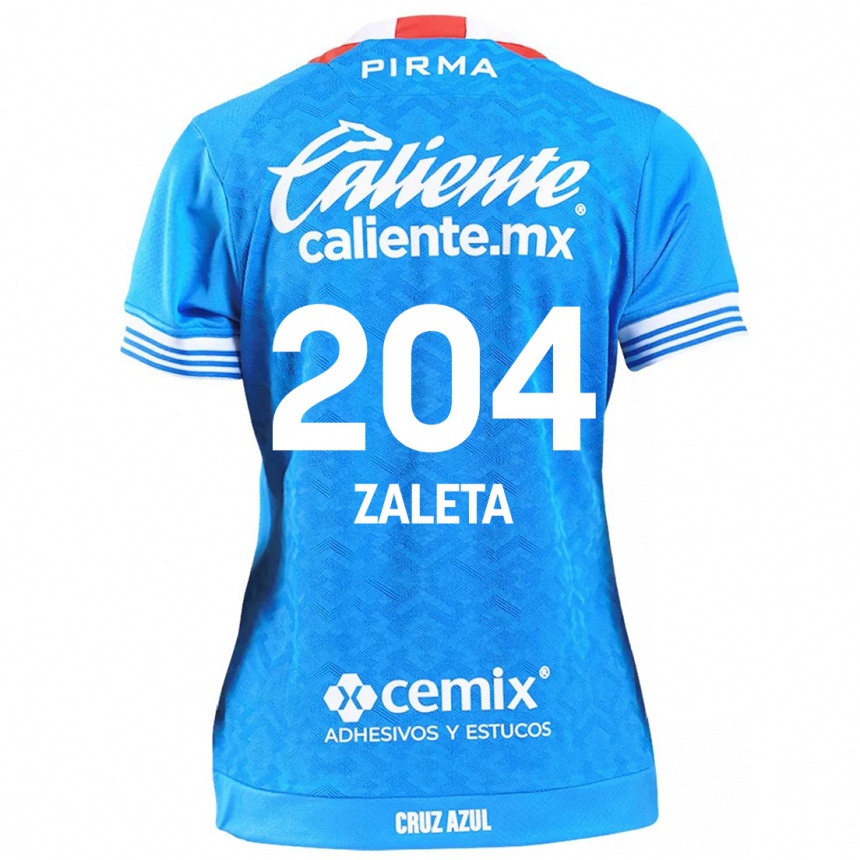 Kids Football Mauro Zaleta #204 Sky Blue Home Jersey 2024/25 T-Shirt Australia