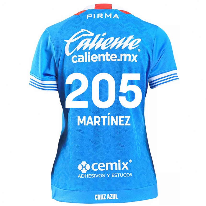 Kids Football César Martínez #205 Sky Blue Home Jersey 2024/25 T-Shirt Australia